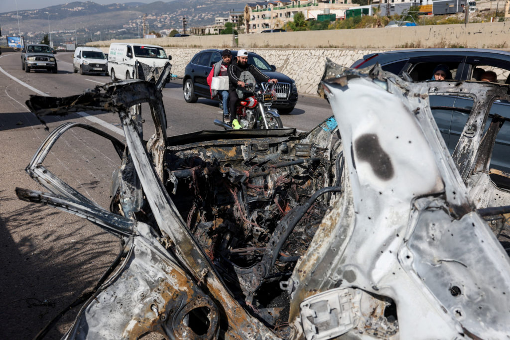 Israeli drone strikes kill 4 near Beirut as southern airstrikes kill at least 13