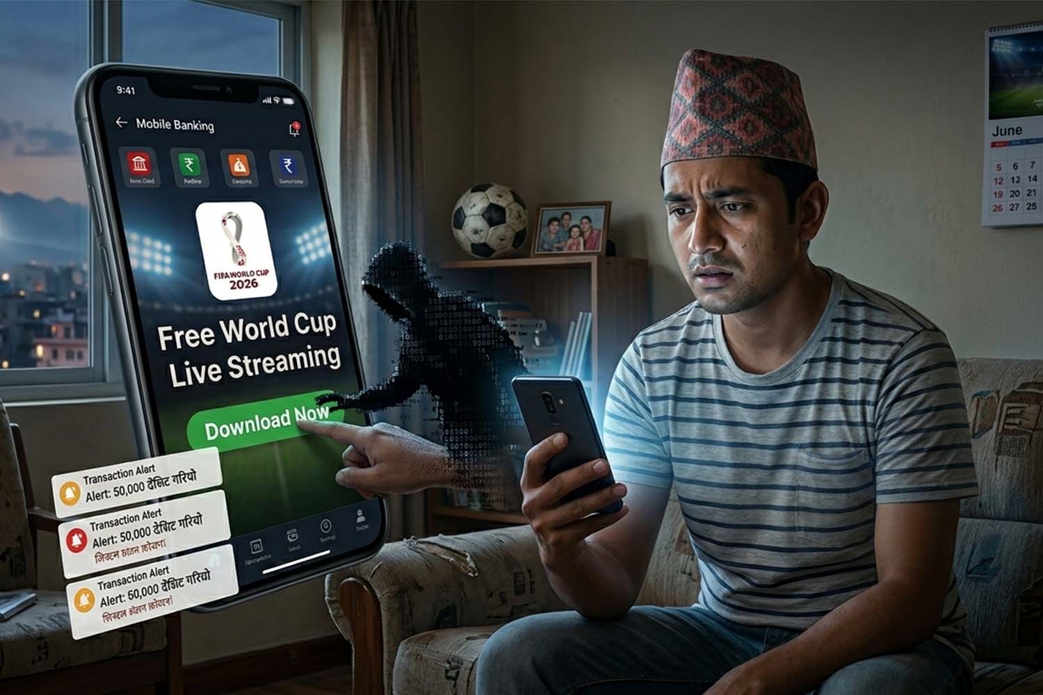 World Cup Streaming Scams Steal Rs 7.5 Million in Nepal