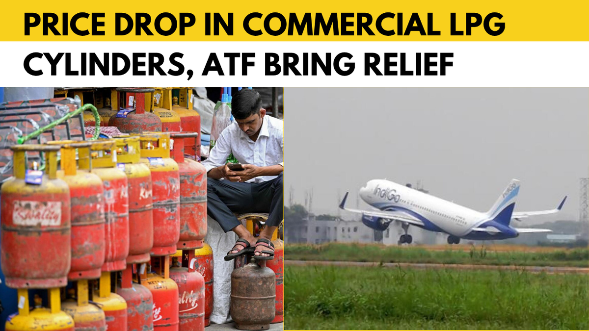Watch: Drop in prices of commercial LPG cylinders, aviation turbine fuel as West Asia conflict eases