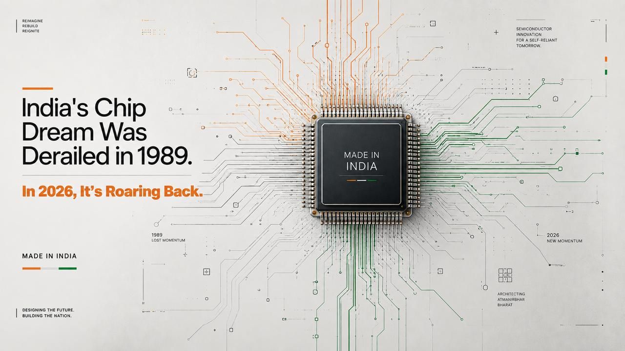 India's chip dream was derailed in 1989. In 2026, it's roaring back
